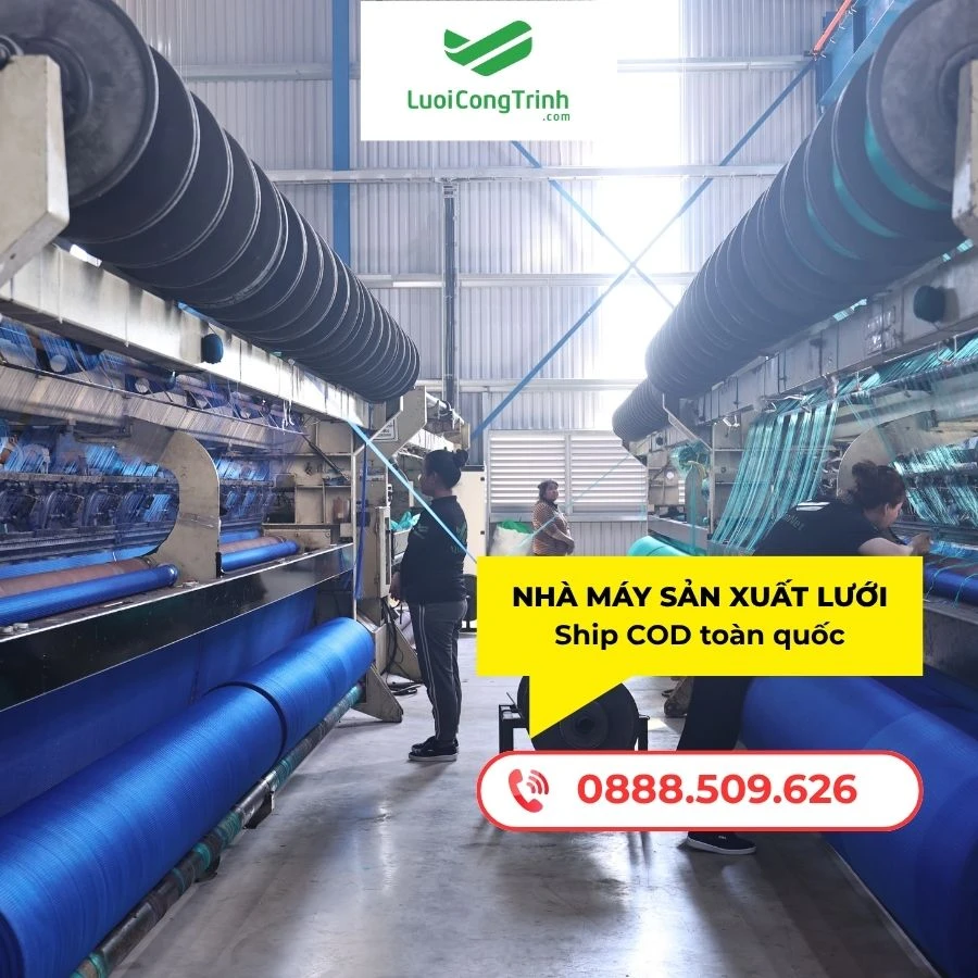 Lưới an toàn chống rơi, sản xuất theo yêu cầu.