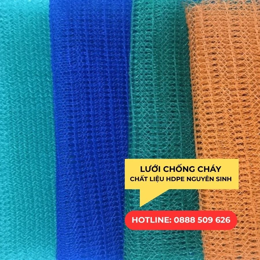 Lưới Chống Cháy HDPE – Lưới Bao Che Chống Cháy Lan Đạt Kiểm Định