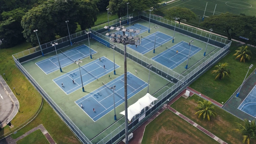 Tennis court construction