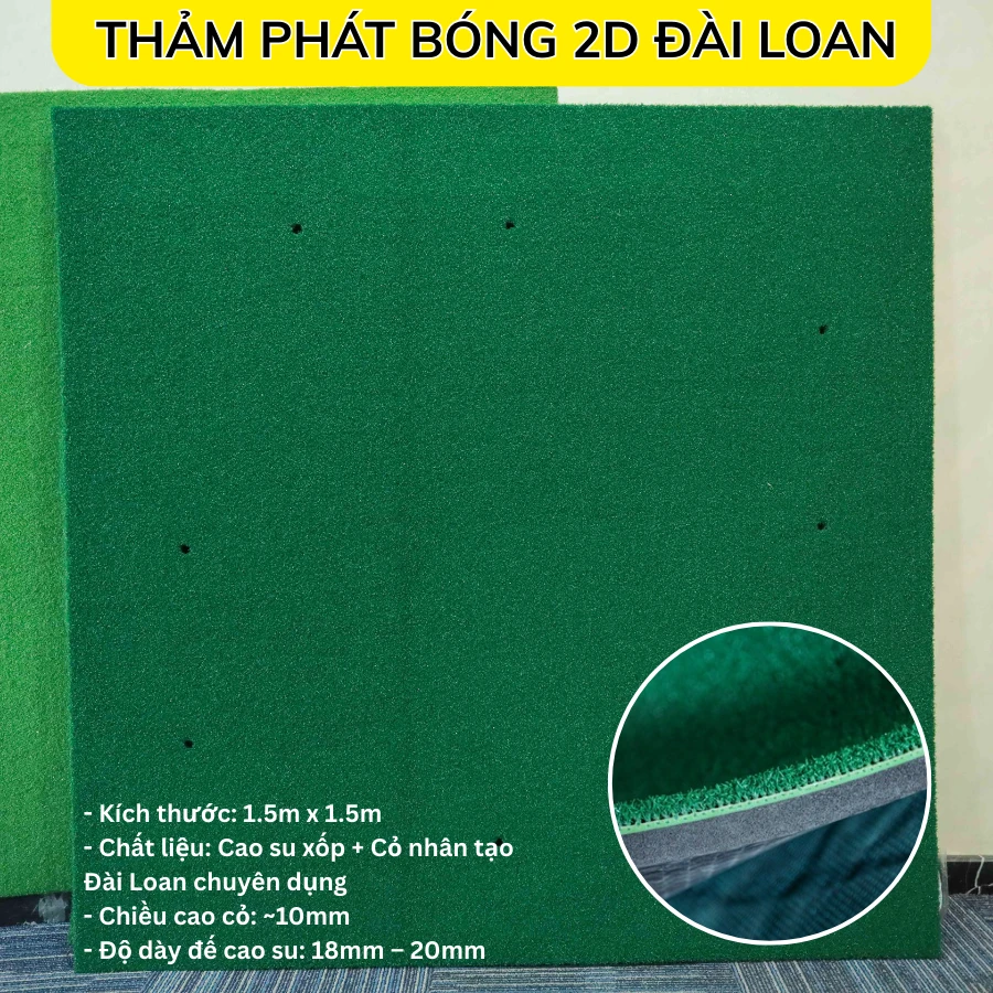 2D GOLF SHOOTING MAT TAIWAN – 1.5mx1.5m
