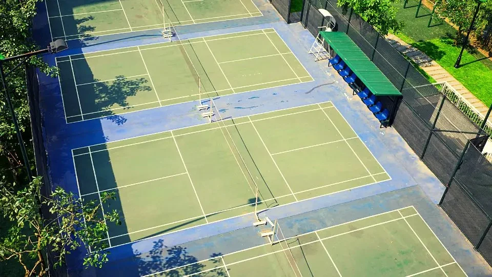 Badminton court construction