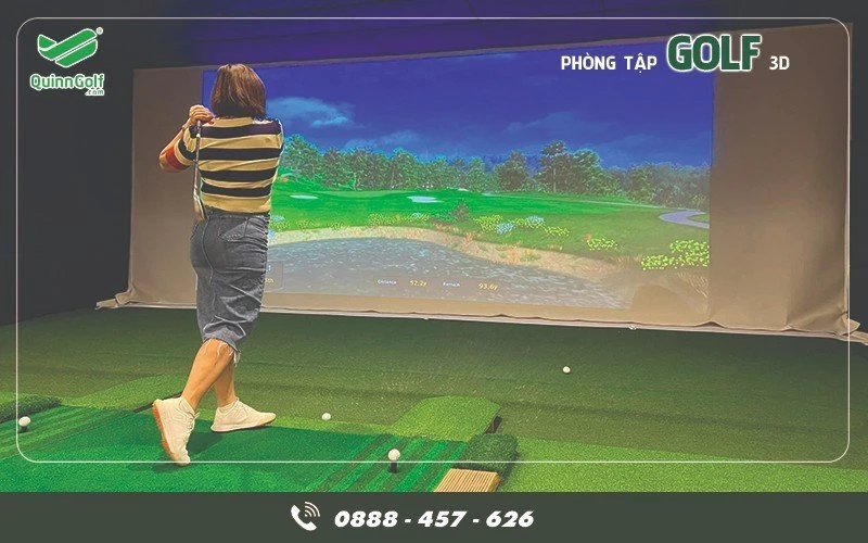 Review phòng tập Golf 3D Quinn Golf