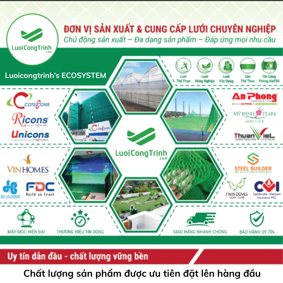 Luoi Cong Trinh Co., Ltd – Don’t let “saving now, paying later” happen because of poor-quality netting