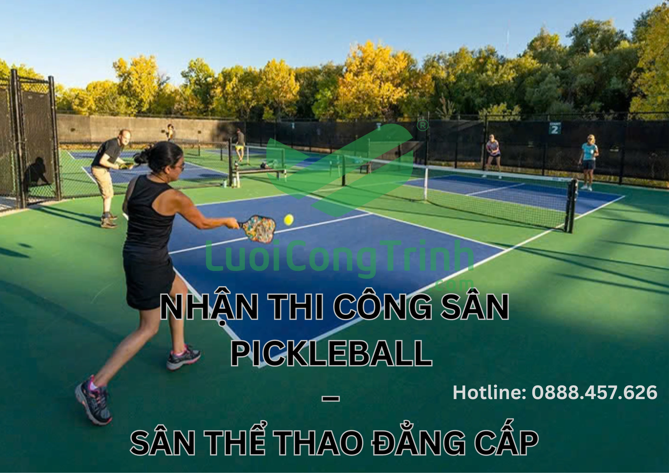 Professional pickleball court installation – Premium sports facility solutions